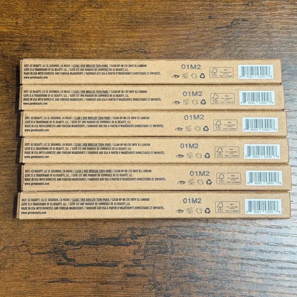 GXVE Line It Up 24HR Gel Eyeliner Greener Pastures Bundle of 6 NEW